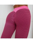 NORMOV bezszwowy fitness kobiety legginsy modna, patchworka druku wysokiej talii elastyczne Push Up do kostek legginsy poliestro