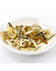 Metalowe narożniki do książek Scrapbooking albumy ze zdjęciami menu zabezpieczenie narożników metalowe rzemiosła DIY 50 sztuk