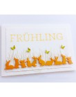 Zając wielkanocny matryce do cięcia metalu wzornik dla DIY Scrapbooking dekoracyjne tłoczenie garnitur karty papieru Die szablon