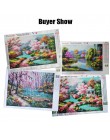 HUACAN diamentowe malarstwo krajobraz Diy pełny haft diamentowy dekoracje obraz mozaika Rhinestone Home Decor