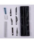 Z pudełkiem Model Tool Making 13 Blade glina polimerowa pióro wielofunkcyjne noże metalowy skalpel zestaw narzędzi nóż