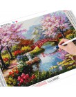 HUACAN diamentowe malarstwo krajobraz Diy pełny haft diamentowy dekoracje obraz mozaika Rhinestone Home Decor
