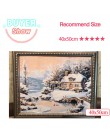 AZQSD DIY dekoracje zimowe obrazy olejne według liczb pełne zestawy farby po numerach na płótnie malarstwo Home Decor 50x40cm dl