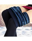 YRRETY Trend Knitting gorąca sprzedaż 2020 dorywczo zima nowy wysoki elastyczny zagęścić Lady legginsy ciepłe spodnie spodnie ob