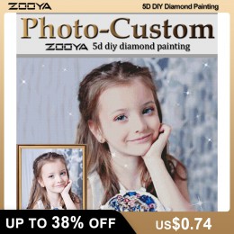 ZOOYA DIY 5D diament haft zdjęcie Custome diamentowe malowanie zdjęcie na zamówienie pełna kwadratowa mozaika diamentowa zdjęcie