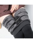 YRRETY Trend Knitting gorąca sprzedaż 2020 dorywczo zima nowy wysoki elastyczny zagęścić Lady legginsy ciepłe spodnie spodnie ob