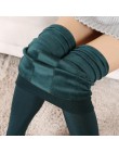 YRRETY Trend Knitting gorąca sprzedaż 2020 dorywczo zima nowy wysoki elastyczny zagęścić Lady legginsy ciepłe spodnie spodnie ob