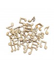 100 sztuk mieszane numer drewna ozdoby do rękodzieła MDF drewniane wycinanki Flatbacks Scrapbooking dla Cardmaking ozdoba do wła