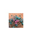 100 sztuk 36mm szpilka do szycia okrągłe perły proste szpilki ze stali nierdzewnej + pcv Multicolor Craft Pins igły przyrządy do