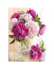 5D DIY w pełni z okrągłych diamentów malowanie wazon na kwiaty diament malarstwo cross stitch diament haft mozaika do dekoracji 