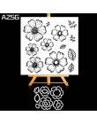 Kwiaty i liście płatki matryce do cięcia metalu i czysty zestaw stempli do album na zdjęcia diy do scrapbookingu dekoracyjne tło