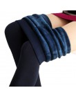 YRRETY Trend Knitting gorąca sprzedaż 2020 dorywczo zima nowy wysoki elastyczny zagęścić Lady legginsy ciepłe spodnie spodnie ob