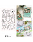Mix słodkie zwierzaki słoń świnia zdanie list słowa kwiat przezroczysty silikon znaczki Making Funny Card rękodzieło Scrapbook n