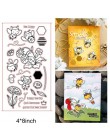 Mix słodkie zwierzaki słoń świnia zdanie list słowa kwiat przezroczysty silikon znaczki Making Funny Card rękodzieło Scrapbook n