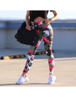Lato 2020 legginsy treningowe moda kobiety odzież legginsy sportowe seksowne kombinezony kompresyjne legginsy push up Gothic Pan