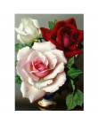 5D DIY w pełni z okrągłych diamentów malowanie wazon na kwiaty diament malarstwo cross stitch diament haft mozaika do dekoracji 