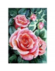5D DIY w pełni z okrągłych diamentów malowanie wazon na kwiaty diament malarstwo cross stitch diament haft mozaika do dekoracji 