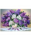 5D DIY w pełni z okrągłych diamentów malowanie wazon na kwiaty diament malarstwo cross stitch diament haft mozaika do dekoracji 