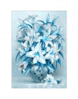 5D DIY w pełni z okrągłych diamentów malowanie wazon na kwiaty diament malarstwo cross stitch diament haft mozaika do dekoracji 