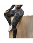 Spodnie do fitnessu NADANBAO damskie legginsy kamuflaż damskie legginsy treningowe wysokiej talii elastyczne Gym Sporting Leggin