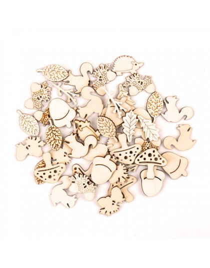 Home Decoration wiszące ornament akcesoria malowanie scrapbooking, rzemiosło drewniane DIY zwierząt kształt Handmade 25-30mm 20 