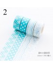 4 sztuk/partia taśmy Washi geometria śliczne Stripe klej dekoracyjny taśmy maskujące do dekoracji pamiętnik pamiętnik DIY taśmy 