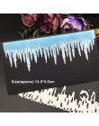 Matryca do cięcia metalu wycinana świąteczna zima sople lód papier do scrapbookingu rzemiosło do rękodzieła karty dziurkacz wykr