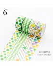 4 sztuk/partia taśmy Washi geometria śliczne Stripe klej dekoracyjny taśmy maskujące do dekoracji pamiętnik pamiętnik DIY taśmy 