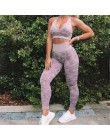 Spodnie do fitnessu NADANBAO damskie legginsy kamuflaż damskie legginsy treningowe wysokiej talii elastyczne Gym Sporting Leggin