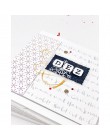 Małe kwadratowe litery metalowe wykrojniki dla DIY Scrapbooking papier do albumów robienie kartek ozdobne artykuły rzemieślnicze