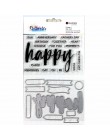 CRZCrafter wyczyść pieczęć i metalowy zestaw wykrojników Scrapbooking Cardmaking Journal stempel i wykrojniki
