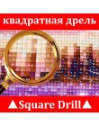 5d diy pełna kwadratowa haft diamentowa czerwona i czarna seria diamentowa malowanie ściegu dekoracja z mozaiki kryształowej XY1
