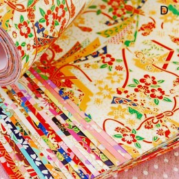 Ręcznie robione materiały złote linie papierowy żuraw prezent materiały opakowaniowe papier origami kwiat kwadratowe papiery not