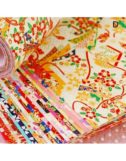 Ręcznie robione materiały złote linie papierowy żuraw prezent materiały opakowaniowe papier origami kwiat kwadratowe papiery not