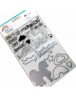CRZCrafter wyczyść pieczęć i metalowy zestaw wykrojników Scrapbooking Cardmaking Journal stempel i wykrojniki