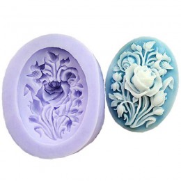 Piwonia kształt kwiatu formy silikonowe do mydła forma DIY ciasto kremówki foremki na ciastka Handmade Sugarcraft cukierki forem