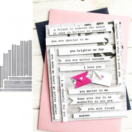 Skinny paski do cięcia metalu matryce szablony dla DIY Scrapbooking Album znaczek karty papieru tłoczenie nowy 2019 Die Cut