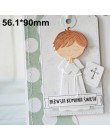 Angelical modląc się chłopiec i dziewczyna Metal wykrojniki modląc chłopiec i dziewczyna Die Cut na tworzenie kartek DIY dekorac