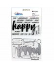 CRZCrafter wyczyść pieczęć i metalowy zestaw wykrojników Scrapbooking Cardmaking Journal stempel i wykrojniki