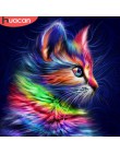 HUACAN pełna wiertła plac diament malarstwo Cross Stitch kot 5d diament mozaika diament haft zwierząt obraz ze strasu
