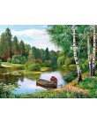 EverShine diamentowe malowanie pełne kwadratowe diamentowe hafty zdjęcia dżetów sprzedaż krajobraz zroszony Art 5D krzyż zestaw 