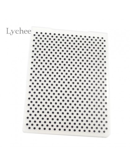 Lychee plastikowy tłoczenie folderu na notatniku składana podkładka diy matryca z tworzywa sztucznego tłoczenie okrągły wzór kro