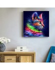 HUACAN pełna wiertła plac diament malarstwo Cross Stitch kot 5d diament mozaika diament haft zwierząt obraz ze strasu