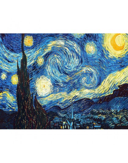 Home Decoration DIY 5D diament haft Van Gogh gwiaździstej nocy krzyż zestaw do szycia streszczenie obraz olejny żywica Hobby Cra