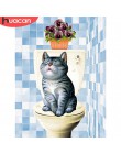 HUACAN Cat diamentowa malowana pełna kwadratowa haft diamentowy z motywem zwierzęcym ściegiem krzyżykowym sprzedaż diamentowa sz
