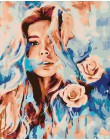 HUACAN farba By Numbers Girls ręcznie malowana dekoracja do domu zestawy rysunek na płótnie rysunek DIY obraz olejny zdjęcia wed