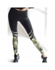 Kobiety legginsy Slim wysoka talia elastyczność legginsy fitness z nadrukiem legginsy oddychające spodnie damskie legginsy Push 