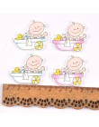20 sztuk piękne dziecko malowane drewno Craft Scrapbooking dla domu DIY Party festiwal dekoracji drewniane ozdoby M1871