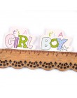 20 sztuk piękne dziecko malowane drewno Craft Scrapbooking dla domu DIY Party festiwal dekoracji drewniane ozdoby M1871