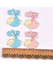 20 sztuk piękne dziecko malowane drewno Craft Scrapbooking dla domu DIY Party festiwal dekoracji drewniane ozdoby M1871